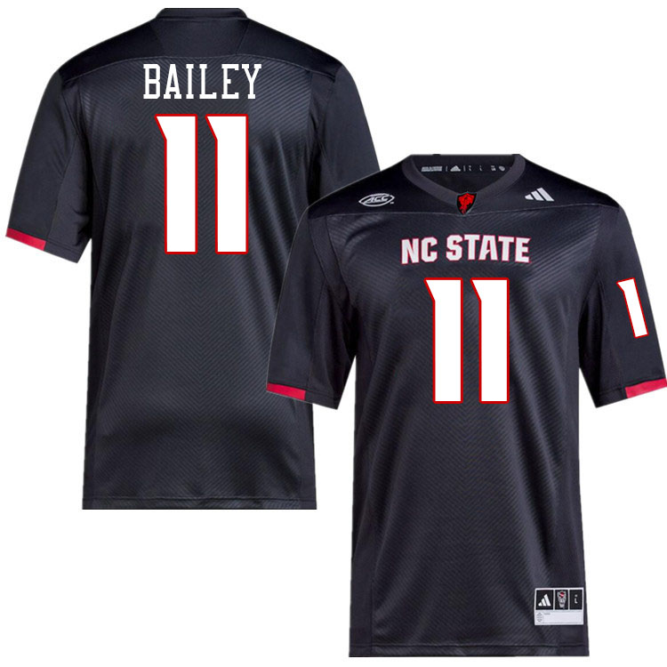 NC State Wolfpack #11 CJ Bailey College Football Jerseys Stitched-Black NC State Wolfpack #11 CJ Bailey College Football Jerseys Stitched-Black